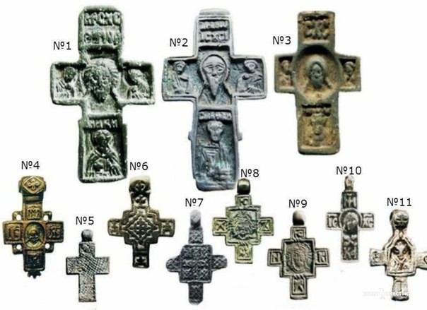 Rare body crosses of the 14th-16th centuries. (Identification of finds+)