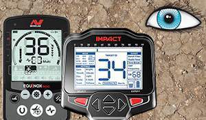 Comparison: Minelab Equinox 800 vs Nokta Impact (target separation)