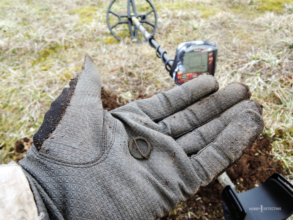 Review of the CORS Strike coil using the Teknetics Patriot metal detector as an example - and found a rare coin! (photo+)