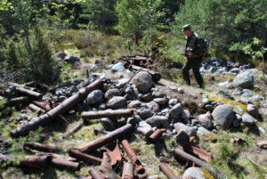 War cop Bolshoi Tyuters Island photo finds of WWII equipment Wehrmacht SS war