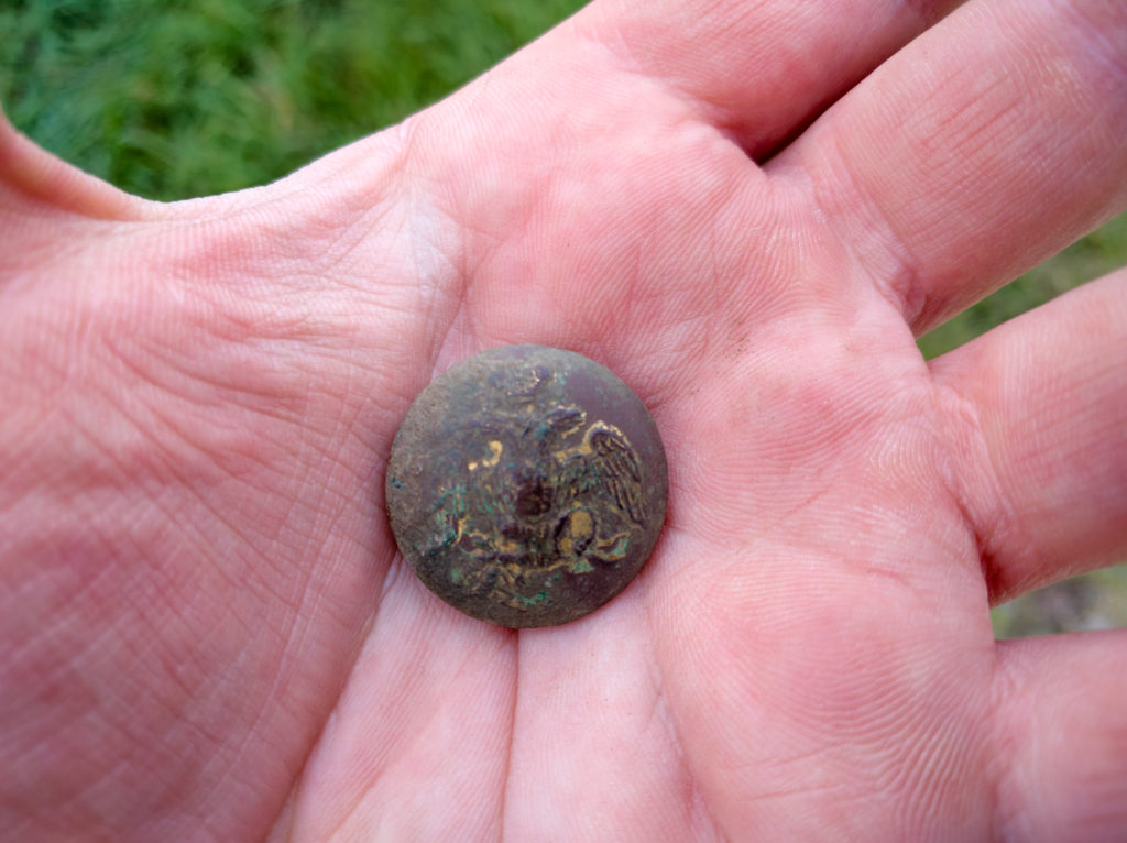 what can be found in a regular old field with a metal detector?