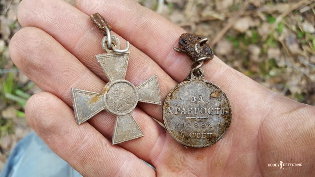 Finds - medals George 4th degree and "For Bravery"! (Competitive story of a digger!)