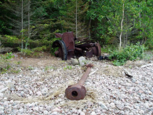 War cop Bolshoi Tyuters Island photo finds of WWII equipment Wehrmacht SS war