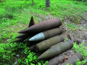 War cop Bolshoi Tyuters Island photo finds of WWII equipment Wehrmacht SS war