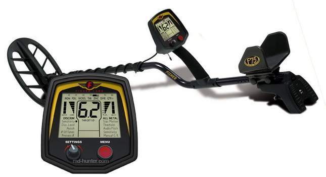 Fisher F75 metal detector